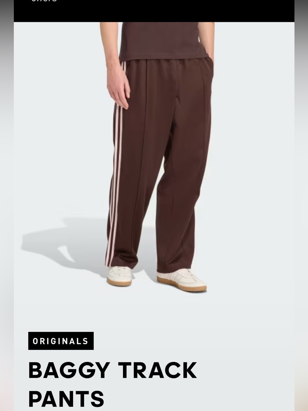 Adidas NWT Baggy Track Pants
